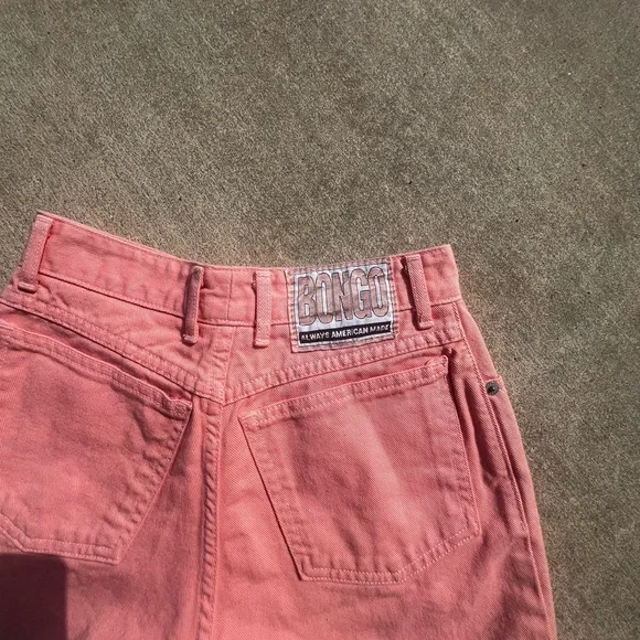 Women's Peach BONGO Denim Shorts - Picture 3 of 3